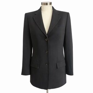 Vintage Dolce & Gabbana Black Wool Tailored Blazer Made in Italy